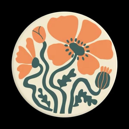 PopSockets Adhesive Phone Grip, Holder- Fall Fleur - color: Fall Fleur