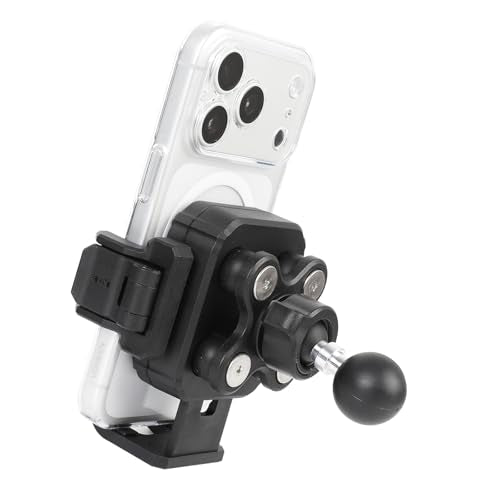 Universal Phone Holder Base for RAM Mounts B Size Double Socket Arm, 1" (25mm) Ball Mount with Vibration Dampener [Camera Friendly] [1s Lock & Release], Fits 4.7-7.2" Smartphones - style: 1" Ball Phone Holder