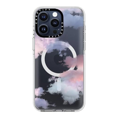 CASETiFY for iPhone 15 Pro Max Case - Impact Clear Compatible with MagSafe | Not Yellowing | 6.6 ft. 3X Military Grade Drop Protection | Clouds | Clear - color: Clouds, size: Iphone 15 Pro Max (6.7")