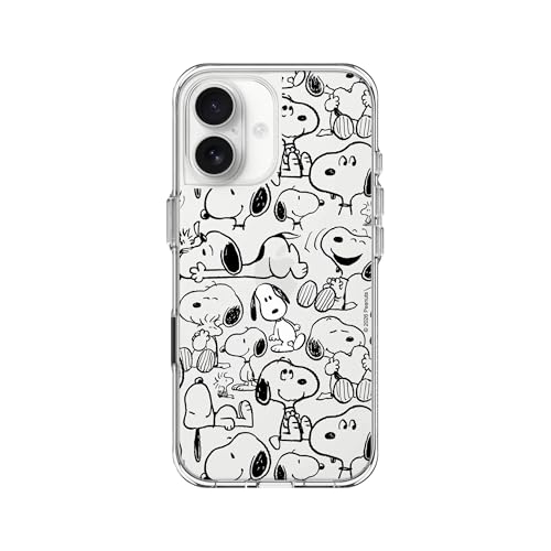 RhinoShield Clear Phone Case for iPhone 17 | Snoopy Anti-Yellowing, Transparent, High Clarity, Shockproof, Military Grade Drop Protection - color: [Snoopy] - Smile, size: iPhone 17