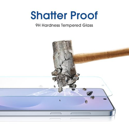 amFilm OneTouch for Samsung Galaxy S25 Edge Screen Protector Tempered Glass - size: S25E-6.7"