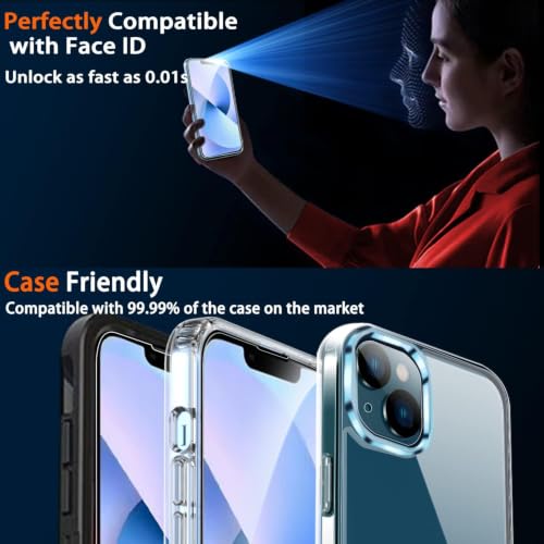 Ferilinso 3 Pack Screen Protector for iPhone 14 / iPhone 13, Tempered Glass - size: iPhone 14-6.1 INCH