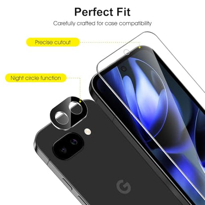 SPARIN Screen Protector for Google Pixel 9A 6.3 Inch, 3+2 Pack - size: Google Pixel 9A