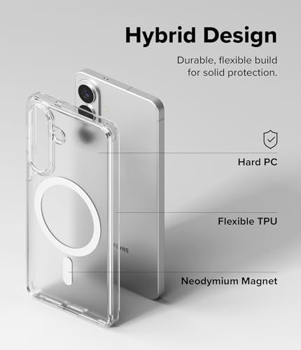 Ringke for Samsung Galaxy S26 Case [Fusion Magnetic Matte Clear] | Compatible with MagSafe, Oil & Dirt Resistant, Anti-Fingerprint Technology Prevents Oily Smudges, Feels Velvety Soft - size: Galaxy S26