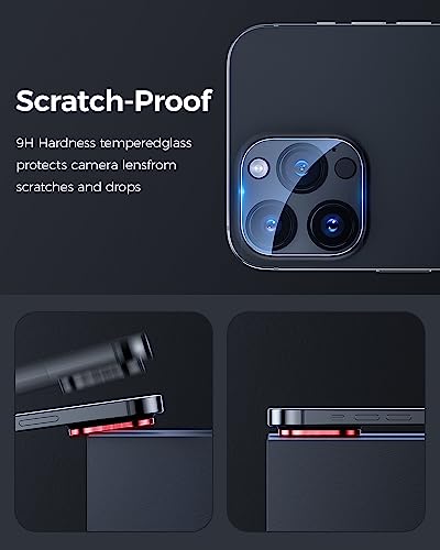 [3 Pack Camera Lens Protector For iPhone,9H Tempered Glass,Anti-Scratch,Case Friendly,Night Circle,No-Bubble HD Clarity,Full Cover (for iPhone 15 Pro/15 Pro Max) - size: for iPhone 15 Pro/15 Pro Max