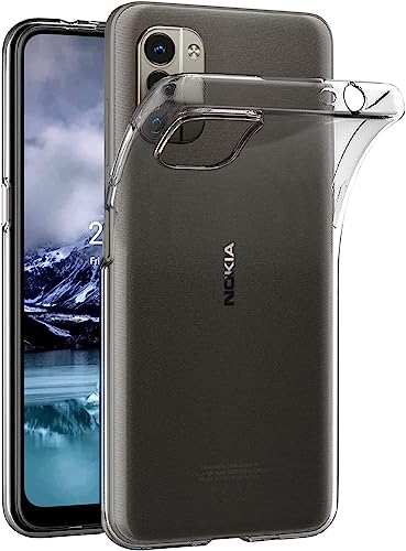 MaiJin Case for Nokia G21 / Nokia G11 (6.5 inch) Soft TPU Rubber Gel Bumper Transparent Back Cover