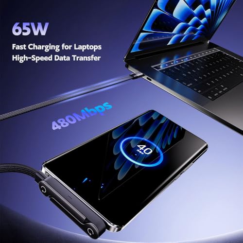 NKV USB A to USB C Invisible Stand Charging Cable - style: USB A-Type C