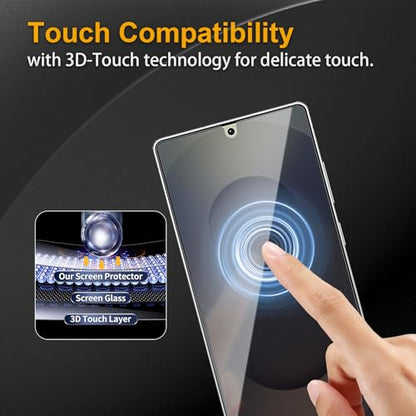 2 Pack Privacy Screen Protector for Samsung Galaxy S25 Ultra With 2 Pack Camera Lens Protector, Anti Spy Tempered Glass Film, 9H Hardness, Black Protector, Anti-Scratch, Bubble Free - size: Galaxy S25 Ultra FK22