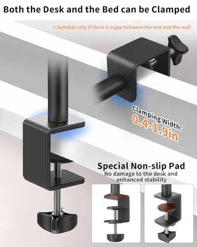 HEMMOTOP Magic Arm Desk Mount/Clamp, 28"