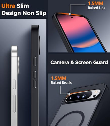 SPIDERCASE Designed for Google Pixel 10 Pro XL Case, Black - color: Black, size: Pixel 10 Pro XL
