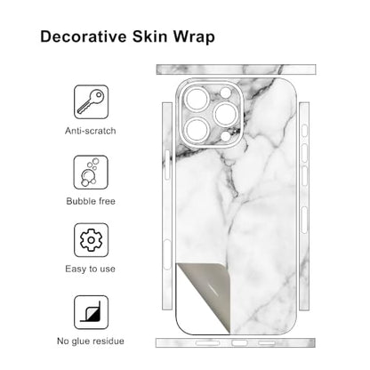 Skin Wrap Compatible with 13/14/15/16/17 Pro Max (White, 16 Pro Max) - color: White, size: 16 Pro Max