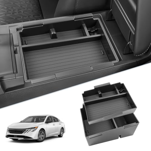 SKTU 2Pack for 2026 2027 Nissan Sentra Center Console Organizer ABS - color: 2026 2027 Sentra Double Layers Console Organizer