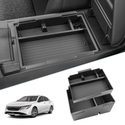 SKTU 2Pack for 2026 2027 Nissan Sentra Center Console Organizer ABS - color: 2026 2027 Sentra Double Layers Console Organizer