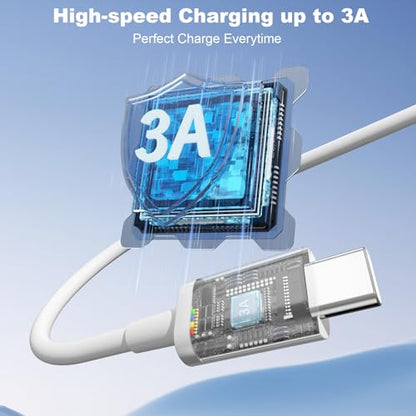 Car CarPlay Cable for iPhone 17/16/15 Pro Max Air 3FT USB A to USB C Cable - color: White, size: 3FT