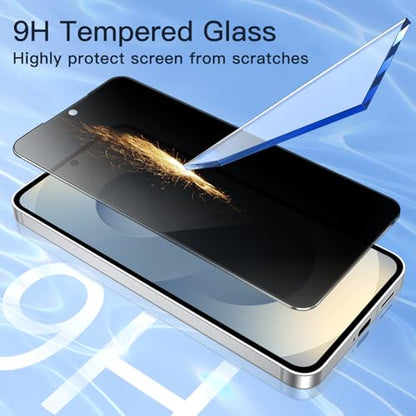 JETech Privacy Screen Protector for Samsung Galaxy S25, 2-Pack - size: Galaxy S25