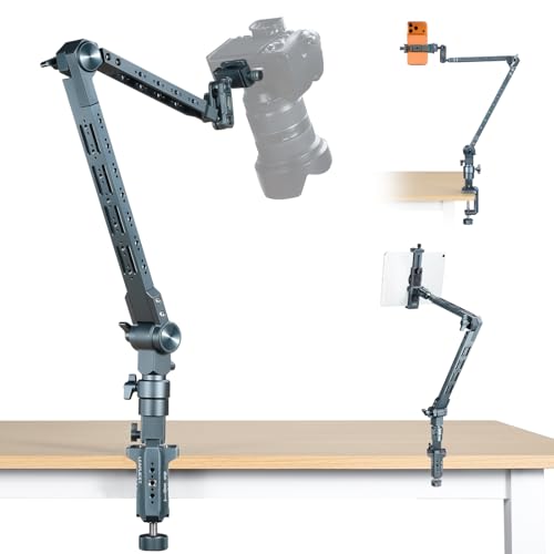 Heavy Duty Magic Arm, Desktop Overhead Mount, 5kg Weight Capacity