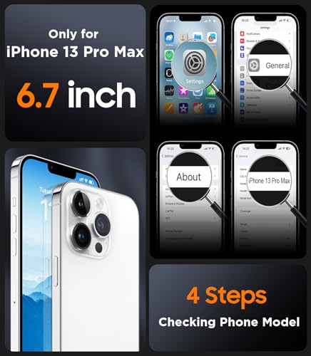 SPIDERCASE Magnetic for iPhone 13 Pro Max Case,Black - color: Black, size: Iphone 13 Pro Max 6.7''