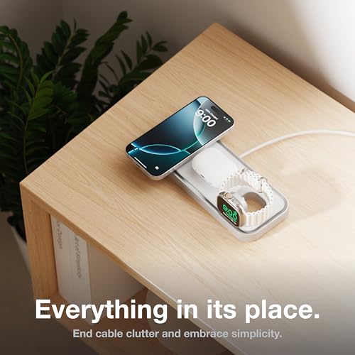 NOCO XGrid XDP3 3-in-1 Wireless Charging Station - iPhone, Watch & AirPods