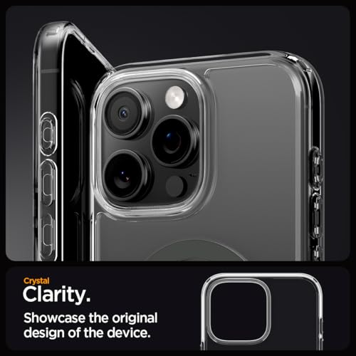 Spigen for iPhone 16 Pro Case, Ultra Hybrid MagFit [Anti-Yellowing] [Compatible with Magsafe] - Clear Graphite - color: Clear Graphite, size: iPhone 16 Pro