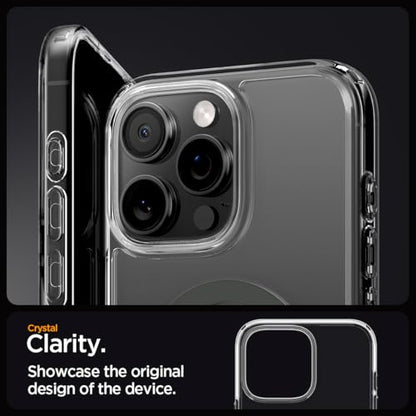 Spigen for iPhone 16 Pro Case, Ultra Hybrid MagFit [Anti-Yellowing] [Compatible with Magsafe] - Clear Graphite - color: Clear Graphite, size: iPhone 16 Pro