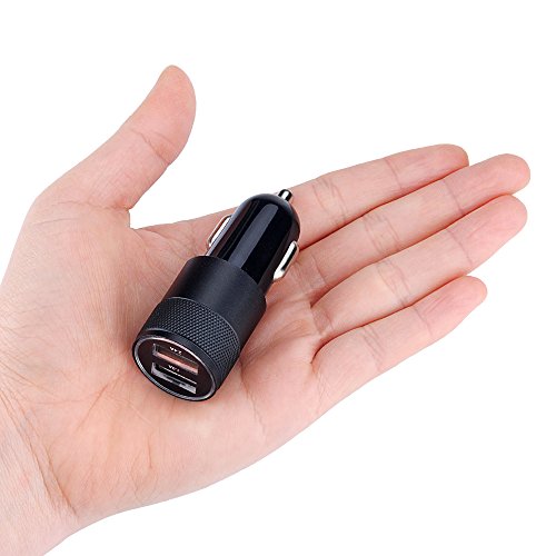 Car Charger 2 Pack, Sicodo 3.4A USB Smart Port Charger Compatible with - color: Black