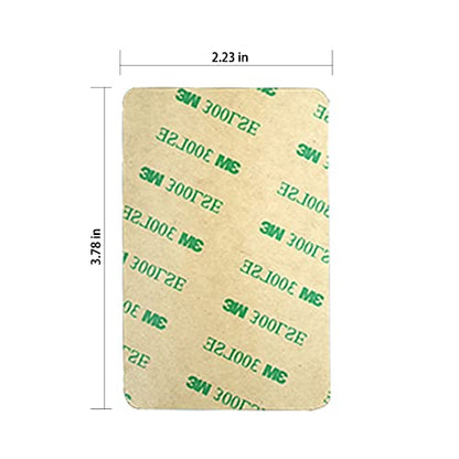 M-Plateau sticky wallet for back of phone Slim Adhesive (Clear) - color: Clear