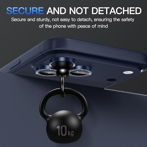 Suoman for iPhone 17 Pro/Pro Max Camera Lens Protector-Dark Blue - color: Glitter-Dark Blue