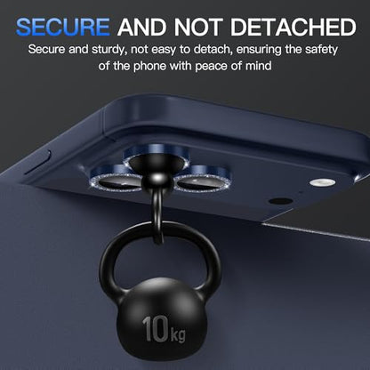 Suoman for iPhone 17 Pro/Pro Max Camera Lens Protector-Dark Blue - color: Glitter-Dark Blue