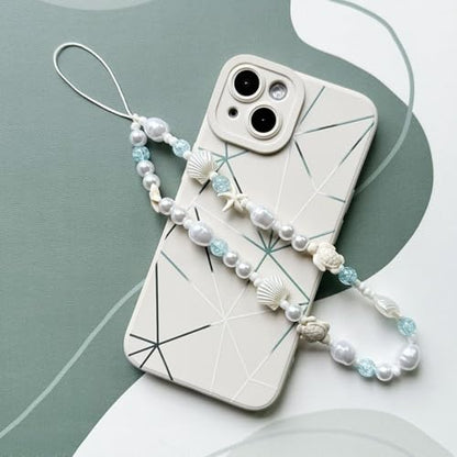 Cute Beaded Camera Wrist Strap for Phone, Digital Camera Charm Lanyard, Pearl Beaded Chain for Bag Keychain Gift - color: Turtle