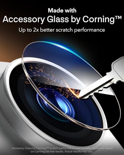 ESR for iPhone 17 Pro Camera Lens Protector, 1 Pack, Silver - color: Silver