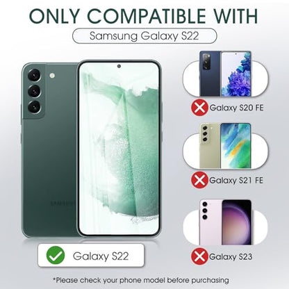 3 Pack TPU Screen Protector for Samsung Galaxy S22, Self-Healing HD Flexible Hydrogel Film Compatible with Galaxy S22 5G 6.1", Support Fingerprint Unlock, Scratch-Resistant, Bubble Free - size: Samsung Galaxy S22