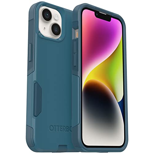 OtterBox iPhone 14 & iPhone 13 Commuter Series Case - DONT BE BLUE (Blue), slim & tough, pocket-friendly, with port protection - color: Blue