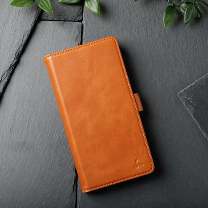 Snakehive Genuine Leather Wallet Case for Google Pixel 11 Pro XL – Flip Cover with Card Slots & Stand (Tan) - color: Tan