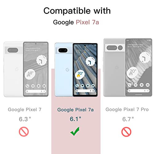 JETech Screen Protector for Google Pixel 7a, 2+2 Pack - size: Pixel 7a