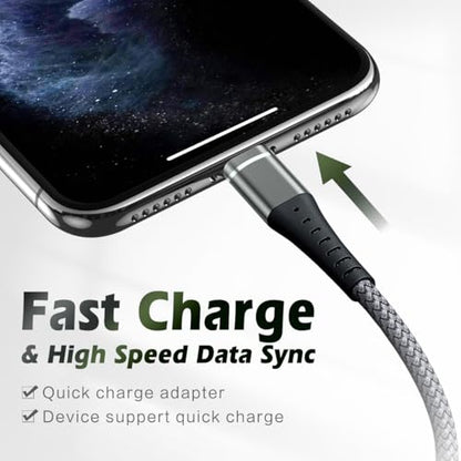 USB C to Lightning Cable, 2 Pack 3FT [Apple MFi Certified] iPhone Cable - size: 3FT