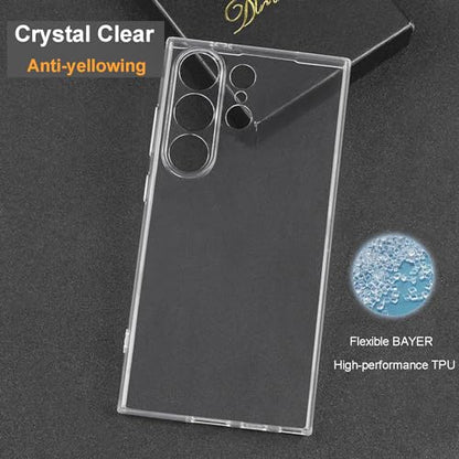 TENOC Phone Case for Samsung Galaxy S24 Ultra, Clear Case Shockproof Protective Bumper Slim Cover - color: Clear, size: S24 Ultra