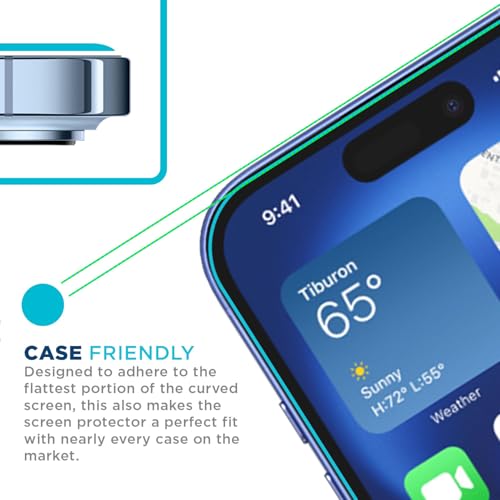 Tech Armor Screen Protector for iPhone 16 Plus, Ballistic Glass, 3-Pack - size: iPhone 16 Plus-6.7 Inch