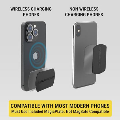 Scosche MXWDL Magnetic Cell Phone Holders for Your Car Dash/Windshield, Suction Cup Phone Holder Car Mount with Extra Strong Magnet, Thick Metal Plate Compatible with iPhone, Samsung and More, 2 Pack - size: 2 Pack, style: Extra Strength - Flex Window / D