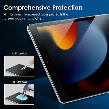 JETech One Touch Screen Protector for iPad 9th/8th/7th Gen 10.2", 1-Pack - size: iPad9/8/7