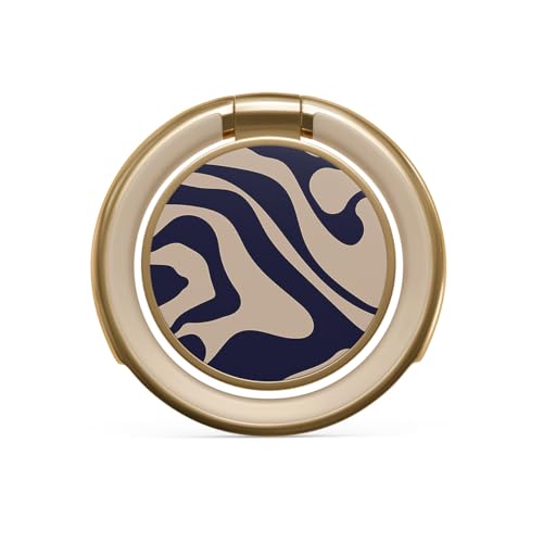 BURGA Cell Phone Ring, Holder Grip and Stand - Finger Phone Grip for Back of Smartphone Case, Kickstand 360 Rotation, Universal Ring for iPhone Samsung Galaxy Huawei Google Pixel, Stylish Accessories - color: Vigilant, style: Gold