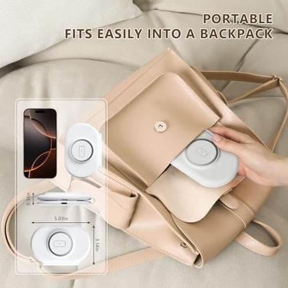 2026 Traveling Portable Wireless Mag-Safe Fast Charging Station - color: white