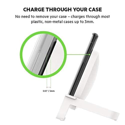 Belkin 10W Wireless Charging Stand, Qi Charger with AC Adapter