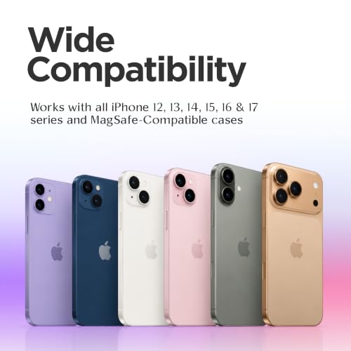 FELONY CASE - Matte Black Ring Grip and Stand - Version 2.0 - Improved Stronger Magnet, Magnetic Phone Ring Holder for iPhone 17,16, 15, 14, 13, 12, Pro, Pro Max, Air - Drop Protection - color: Matte Black