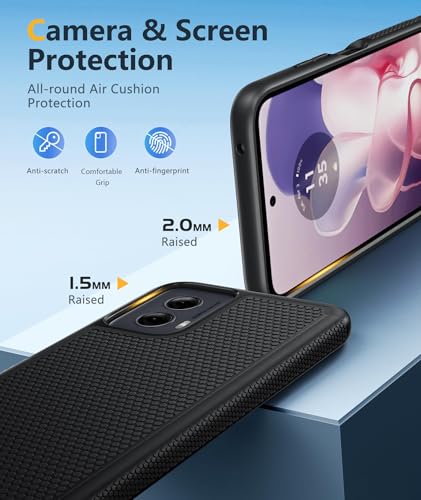 FNTCASE for Motorola Moto G-Power-5G-2024 Case: Dual Layer Protective Heavy Duty Cell Phone Cover Shockproof Rugged with Non Slip Textured Back - Military Protection Bumper Tough - 2024, 6.7 inch | With Screen Protector, Military Grade Drop Protection, Ma