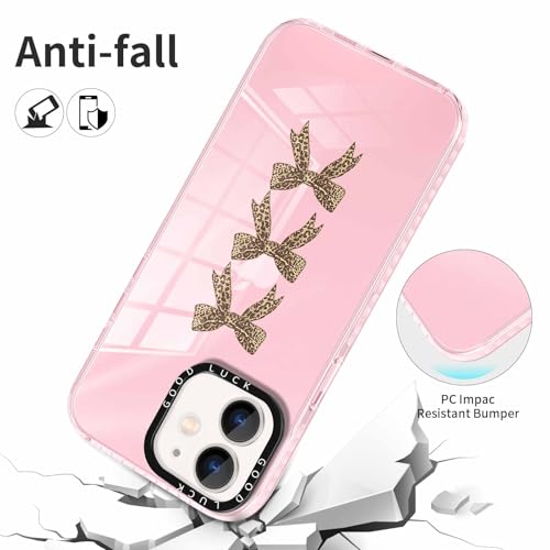 2 Pack Cute Cheetah Print Phone Case for iPhone 12/iPhone 12 Pro Pink Bow Case 6.1", Clear Coquette Fashion Luxury Leopard Pattern Design Girls Women Funda Shockproof Soft TPU Protection Cover - color: Cheetah Print 04, size: iPhone 12 / iPhone 12 Pro