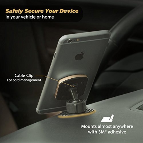 Scosche MPD2PK-UB MagicMount Pro Magnetic Car Phone Holder - Strong Magnet Mount for iPhone and Android - Secure Magnetic Mount for Car - Universal 360° Adjustable Mobile Cell Holder - 2-Pack - size: 2 Pack, style: Dash