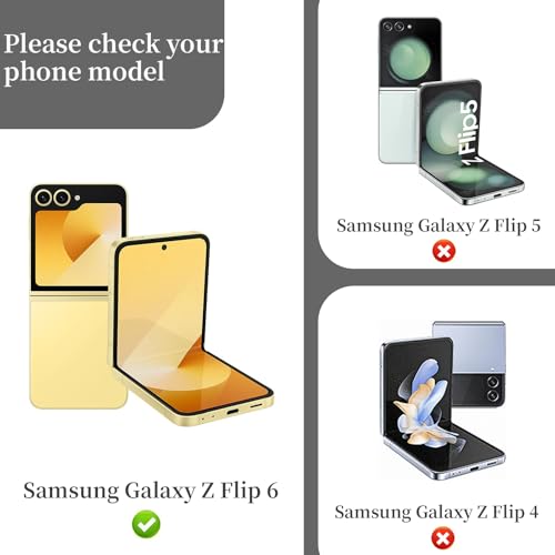 [2 Set] Compatible With Samsung Galaxy Z Flip 6 Privacy Screen Protector, 2 Pack Internal Anti-Spy Film + 2 Pack Outer Privacy Tempered Glass Screen Protector, Anti-Spy, Anti-Scratch, Case Friendly - size: Z Flip 6