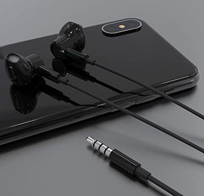 BENEWY in-Ear Headphones, 3.5mm Earphones Wired Earbuds with Microphone - color: Black