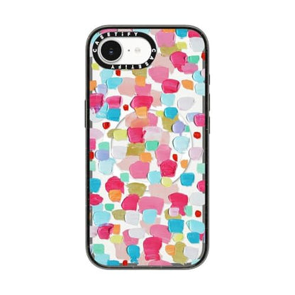 CASETiFY for iPhone 17e / 16e Case - Impact Compatible with MagSafe | 8.2 ft. 4x Military Grade Drop Protection | Magenta Confetti | Black - color: Magenta Confetti, size: iPhone 16e (6.1")