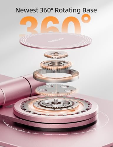 Nulaxy 360° Rotating Multi-Angle Adjustable Phone Stand, Rose Gold - color: B-Rose Gold